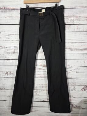 Sun Valley Ski Pants Mens 44 Black Softshell Snow Winter Adjustable Belt